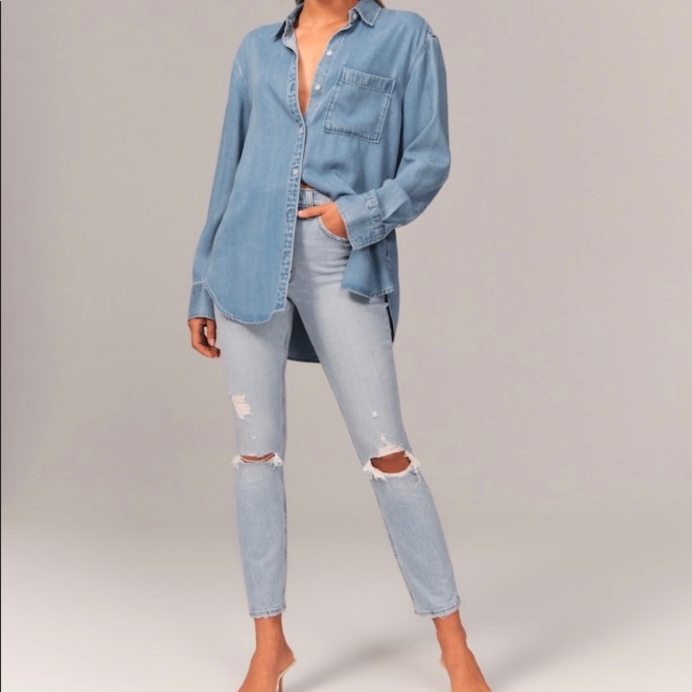 Abercrombie & Fitch Super Skinny Ankle Mid Rise